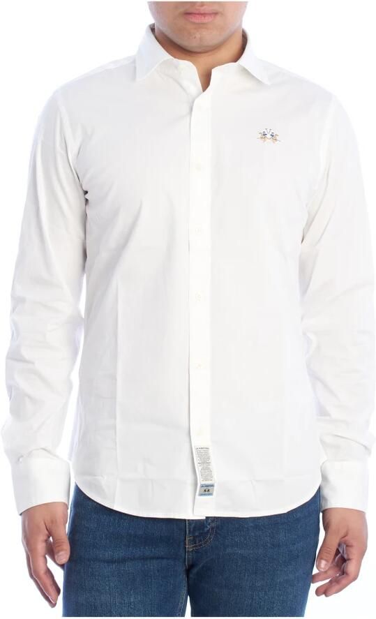 LA MARTINA Klassiek Heren Overhemd Lange Mouw White Heren - Foto 4