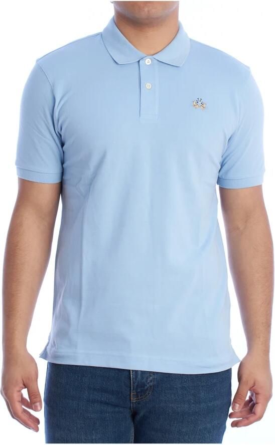 LA MARTINA Klassiek poloshirt met korte mouwen Blue Heren - Foto 4