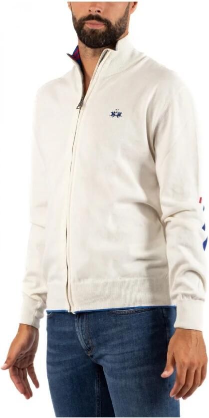 LA MARTINA Elegant wit fleece sweatshirt regular fit White Heren - Foto 2