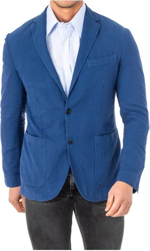 LA MARTINA Klassieke lange mouw reversblazer Blue Heren - Foto 3