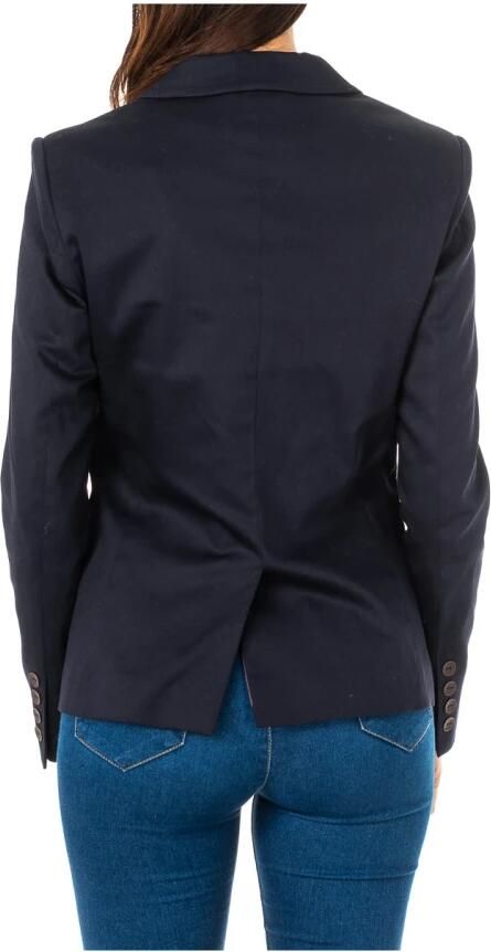 LA MARTINA Klassieke Navy Blauwe Lange Mouw Jas Blue Dames - Foto 2