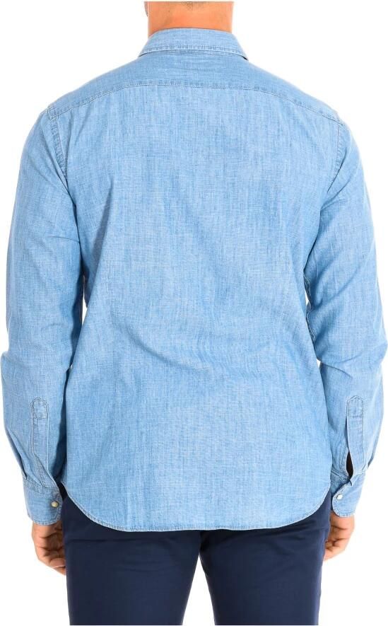 LA MARTINA Klassieke pasvorm denim overhemd met lange mouwen Blue Heren - Foto 2