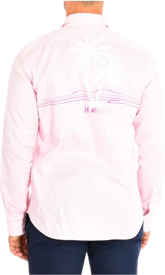 LA MARTINA Klassieke pasvorm lange mouwen shirt Pink Heren - Foto 2