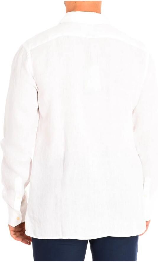 LA MARTINA Klassieke pasvorm lange mouwen shirt White Heren - Foto 2