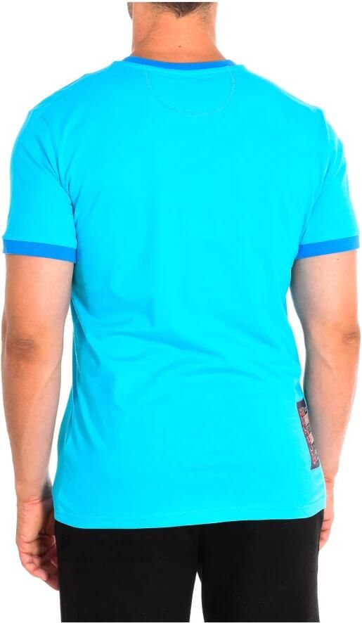 LA MARTINA Korte Mouw T-shirt in Wit-Geel Blue Heren - Foto 2