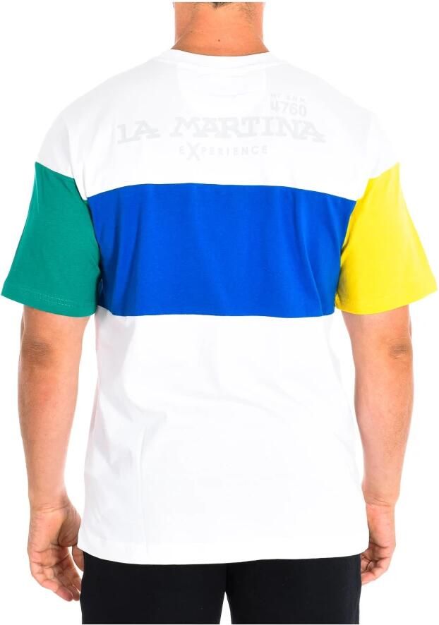 LA MARTINA T-shirt met Korte Mouwen en Merkafbeeldingen White Heren - Foto 2
