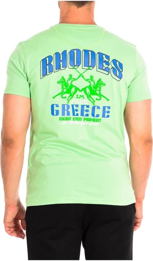 LA MARTINA Korte mouwen T-shirt in groen Green Heren - Foto 2