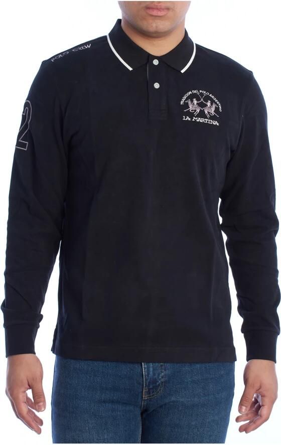 LA MARTINA Polo Shirt Lange Mouw XMP312-JS005-09999 - Foto 3