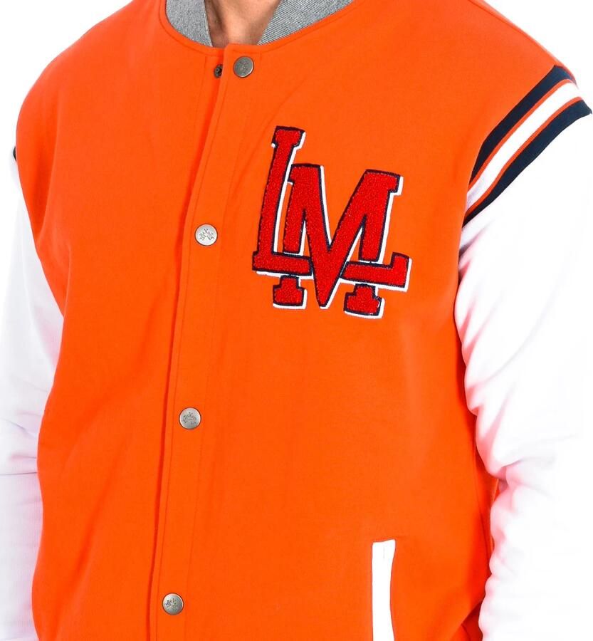 LA MARTINA Lange Mouw Sweatshirt in Oranje-Wit Orange Heren