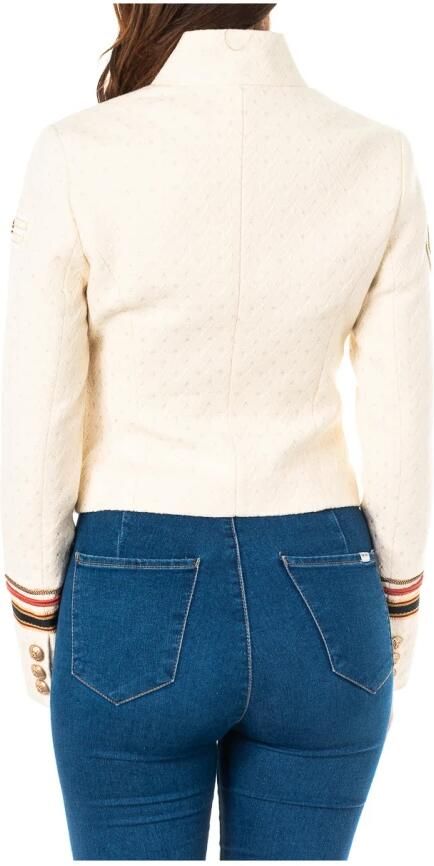 LA MARTINA Lange mouw jas met militaire stijl Beige Dames - Foto 2