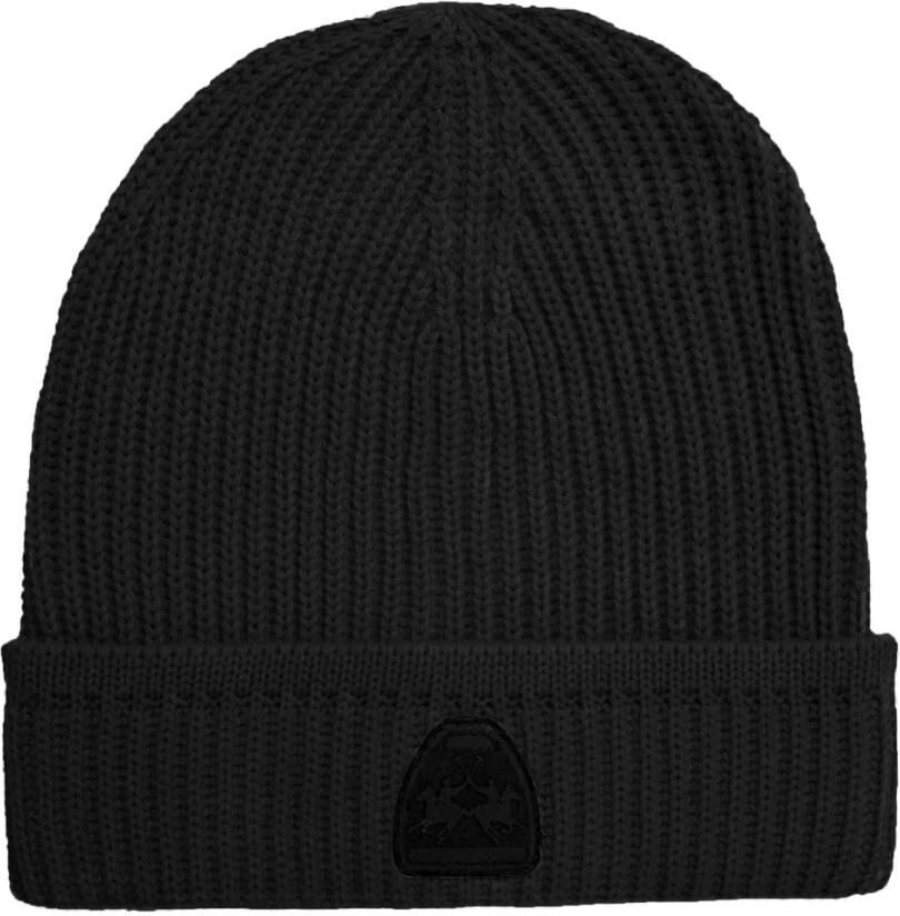 LA MARTINA Mannen Acryl Logo Beanie Hoed Black Unisex - Foto 3