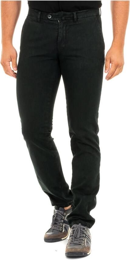 LA MARTINA Marineblauwe Geknoopte Broek Rechte Snit Green Heren - Foto 3