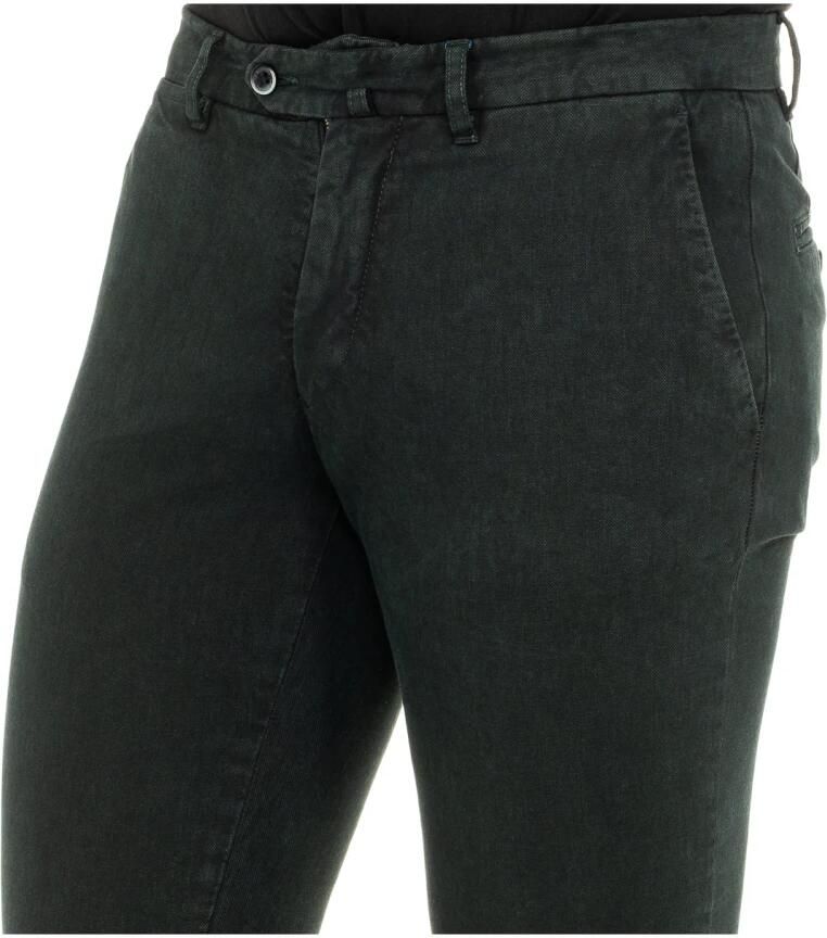 LA MARTINA Marineblauwe Geknoopte Broek Rechte Snit Green Heren