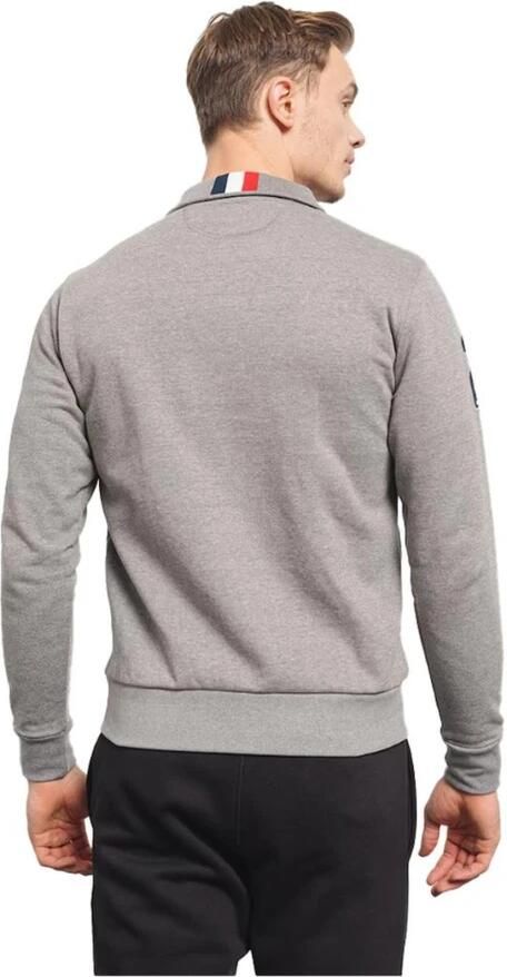LA MARTINA Ritssluiting Katoenen Trui Grijs Melange Gray Heren - Foto 4
