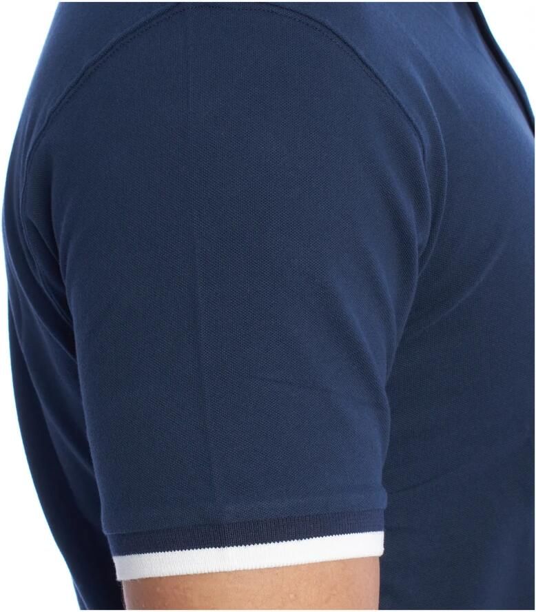 LA MARTINA Blauw Katoenen Poloshirt Korte Mouwen Regular Fit Blue Heren - Foto 2