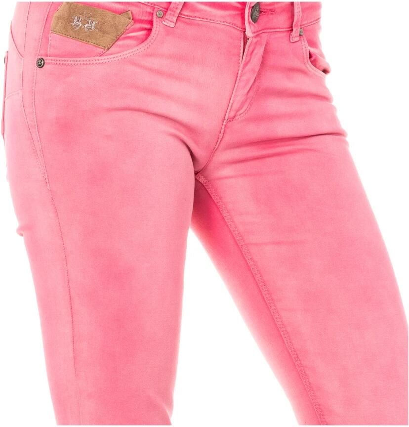 LA MARTINA Moderne Skinny Elastische Broek voor Vrouwen Pink Dames