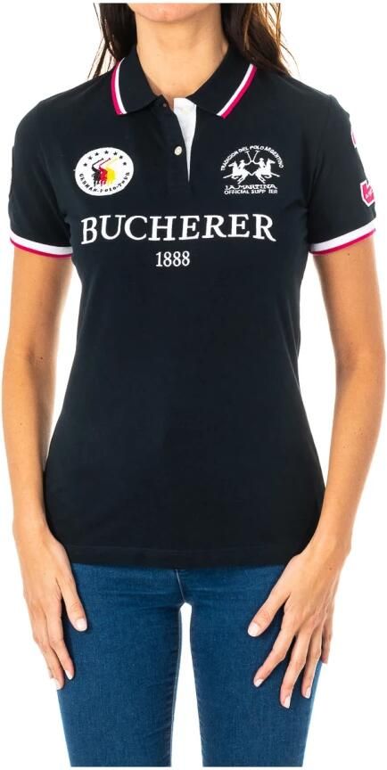 LA MARTINA Navy Blauw Korte Mouw Polo Shirt Blue Dames - Foto 3