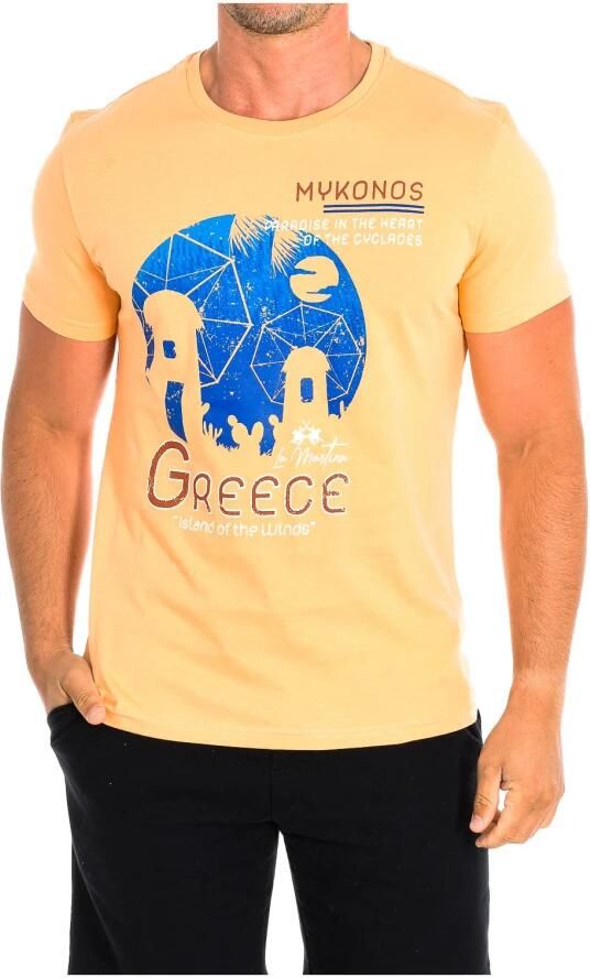 LA MARTINA Oranje T-shirt met Korte Mouwen Orange Heren - Foto 3