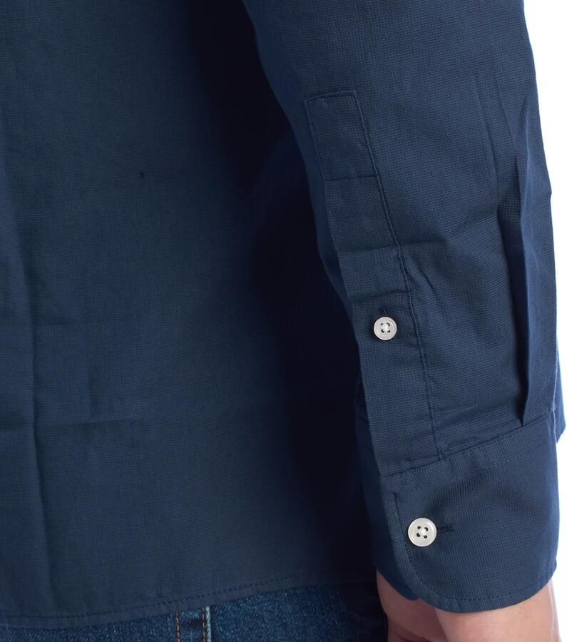 LA MARTINA Overhemd met lange mouwen en geborduurde details Blue Heren - Foto 3