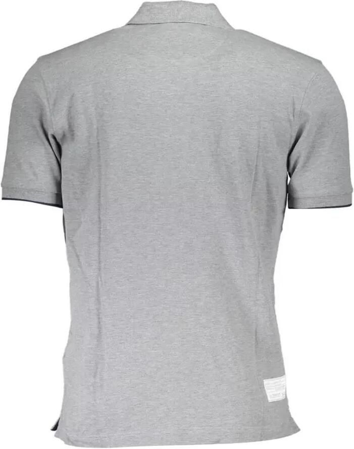 LA MARTINA Elegante grijze polo met contrasterende details Gray Heren