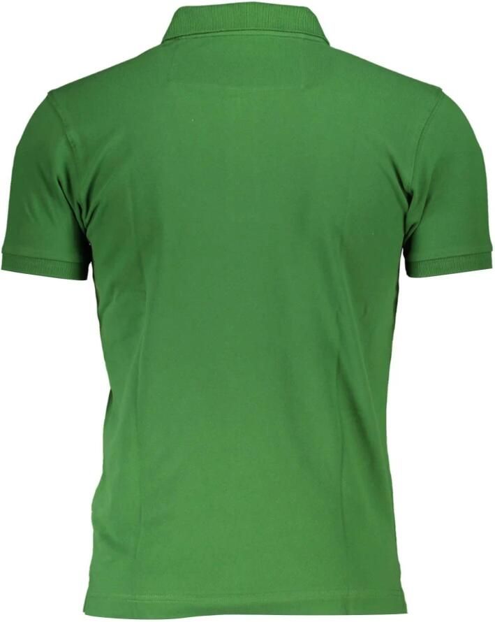 LA MARTINA Elegante Slim Fit Polo met Contrasterende Details Green Heren