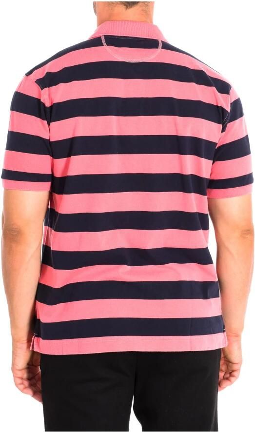 LA MARTINA Korte Mouw Polo in Groene Strepen Pink Heren - Foto 2