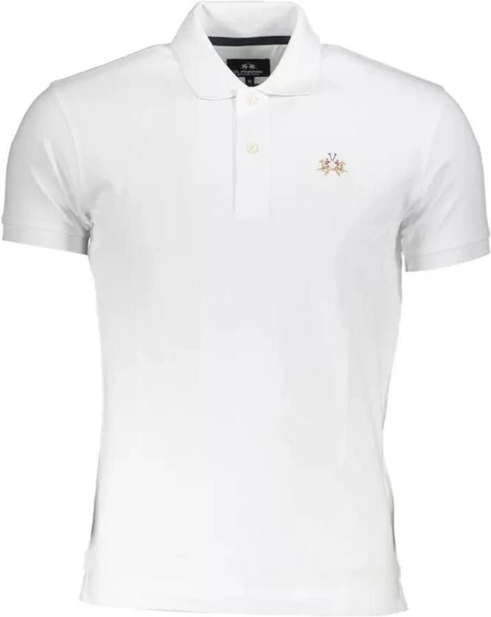 LA MARTINA Elegant Slim Fit Polo met contrasterende details White Heren