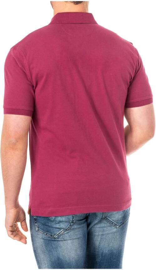 LA MARTINA Paarse Polo met Korte Mouwen en Origineel Ontwerp Purple Heren - Foto 2