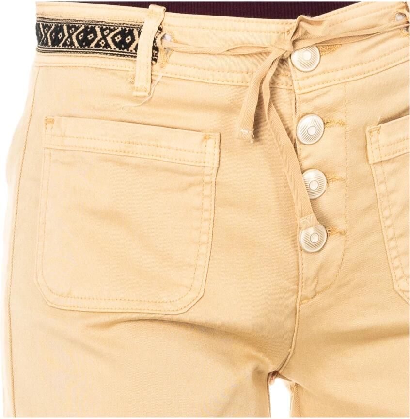 LA MARTINA Rode Shorts met Verstelbare Tailleband Beige Dames
