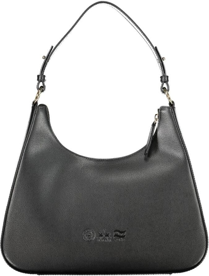 LA MARTINA Zwarte Leren Schoudertas met Contrasterende Details Black Dames - Foto 2