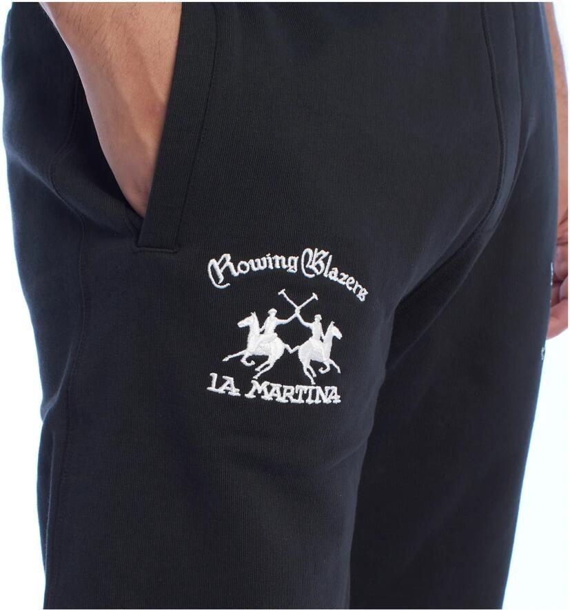 LA MARTINA Sportieve joggingbroek voor heren met unieke borduursels Black Heren
