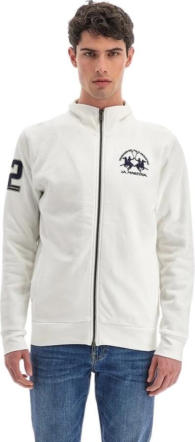 LA MARTINA Heren Sweatshirt met Lange Mouwen en Ritssluiting White Heren - Foto 4