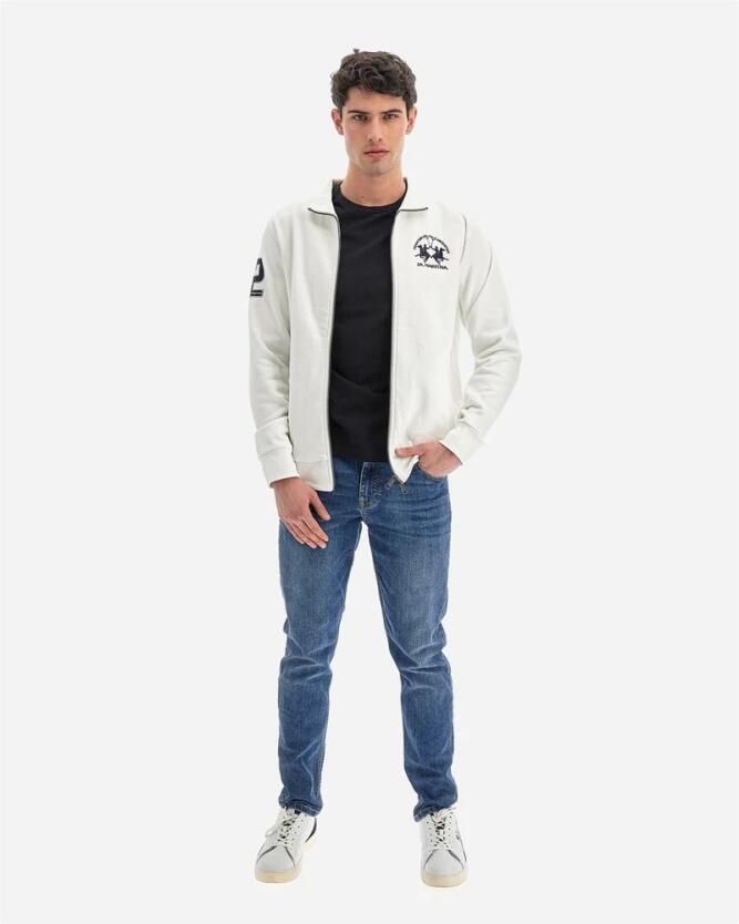 LA MARTINA Heren Sweatshirt met Lange Mouwen en Ritssluiting White Heren - Foto 3