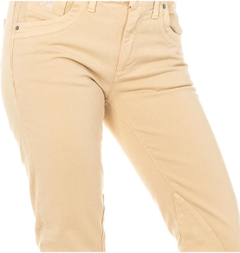 LA MARTINA Stretch Skinny Broek voor Vrouwen Beige Dames