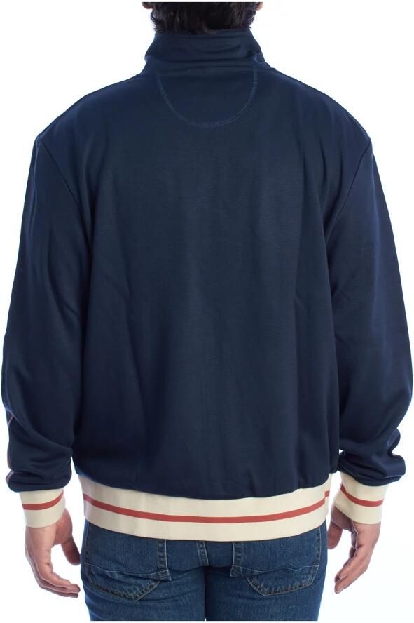 LA MARTINA Sweater met rits en hoge kraag Blue Heren - Foto 2