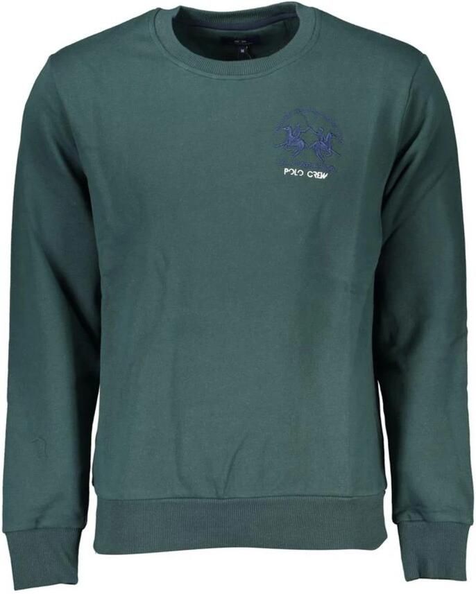 LA MARTINA Groene Sweatshirt met Lange Mouwen en Borduursel Green Heren