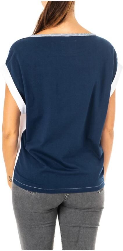 LA MARTINA T-shirt met Korte Mouwen en Origineel Ontwerp White Dames - Foto 2