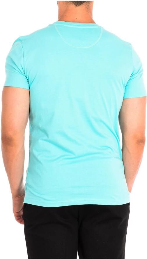 LA MARTINA Turquoise T-Shirt met Korte Mouwen Blue Heren - Foto 2
