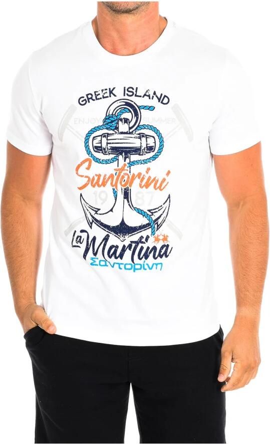 LA MARTINA Wit T-shirt met korte mouwen White Heren - Foto 3