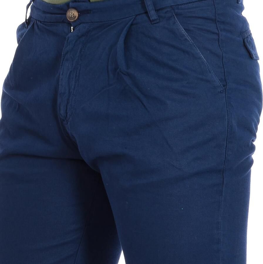 LA MARTINA Witte Bermuda Shorts Casual Trendy Stijl Blue Heren