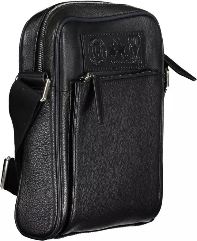 LA MARTINA Schoudertas Leren schoudertas met meerdere vakken en ritssluiting