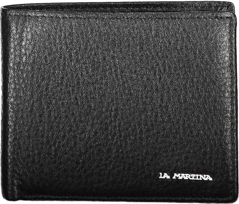 LA MARTINA Portemonnee Lederen portemonnee met dubbel compartiment en logodetail - Foto 3