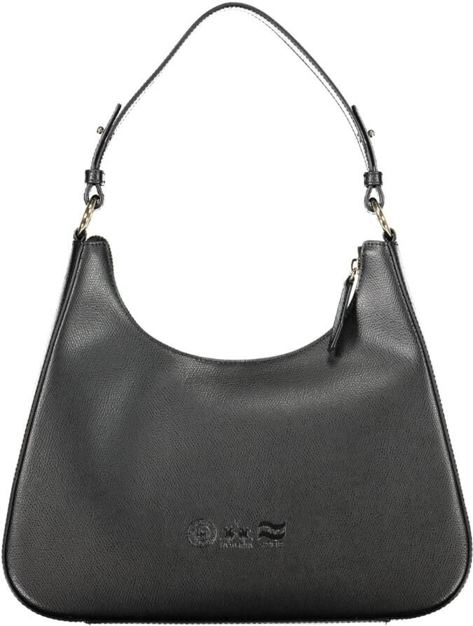 LA MARTINA Zwarte Leren Schoudertas met Contrasterende Details Black Dames - Foto 2