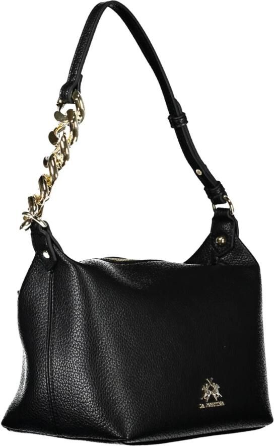 LA MARTINA Schoudertas met afneembare band en ritssluiting Black Dames - Foto 2