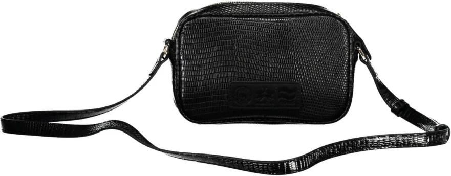 LA MARTINA Zwarte Polyurethaan Handtas met Verstelbare Schouderband Black Dames - Foto 2