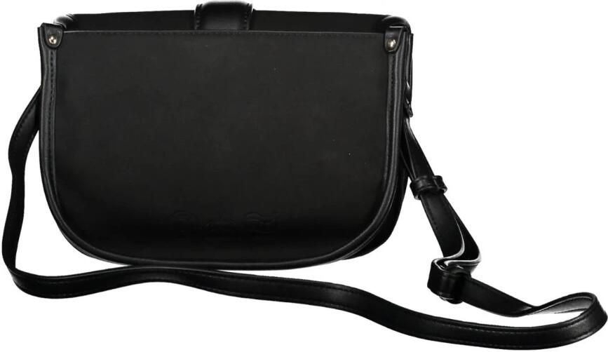 LA MARTINA Zwarte Polyurethaan Handtas met Verstelbare Schouderband Black Dames - Foto 2