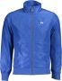 LA MARTINA Blauwe Polyester Jas met Borduursel en Print Blue Heren - Thumbnail 1