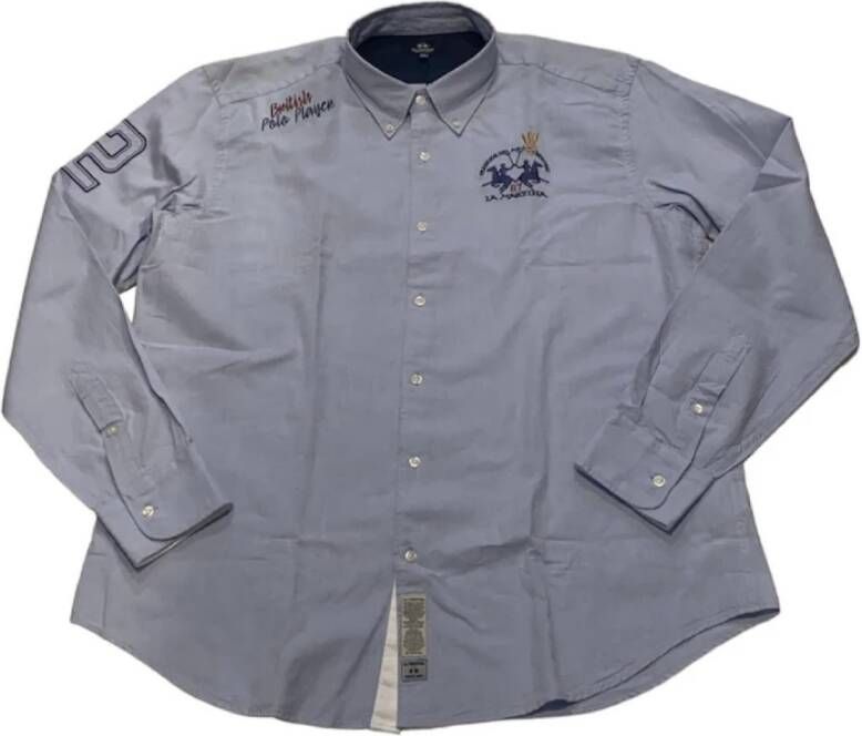 LA MARTINA Overhemd Blauw Heren