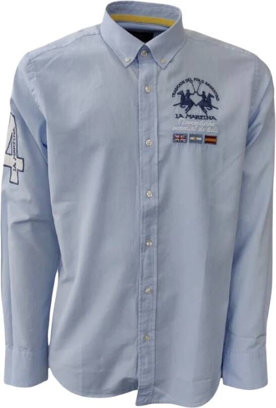 LA MARTINA Overhemd Blauw Heren