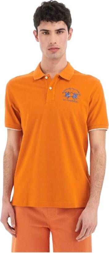 LA MARTINA Polo Shirt Oranje Heren